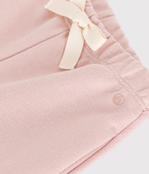 Pantalon en molleton b&eacute;b&eacute; rose