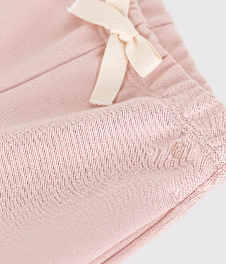 Pantalon en molleton b&eacute;b&eacute; rose SALINE