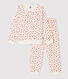 Pyjama imprimé fleuri petit fille en velours