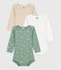 Lot de bodies manches longues en coton imprimé moutons bébé