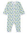 Dors bien sans pieds bébé garçon en côte blanc MARSHMALLOW/blanc MULTICO