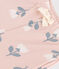 Pantalon bébé en molleton imprimé rose SALINE/blanc MULTICO