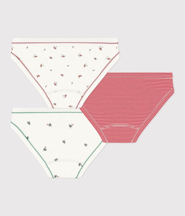 Lot de culottes enfant en coton imprim&eacute; multicouleur