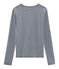 Tee shirt manches longues iconique femme bleu SMOKING/blanc MARSHMALLOW