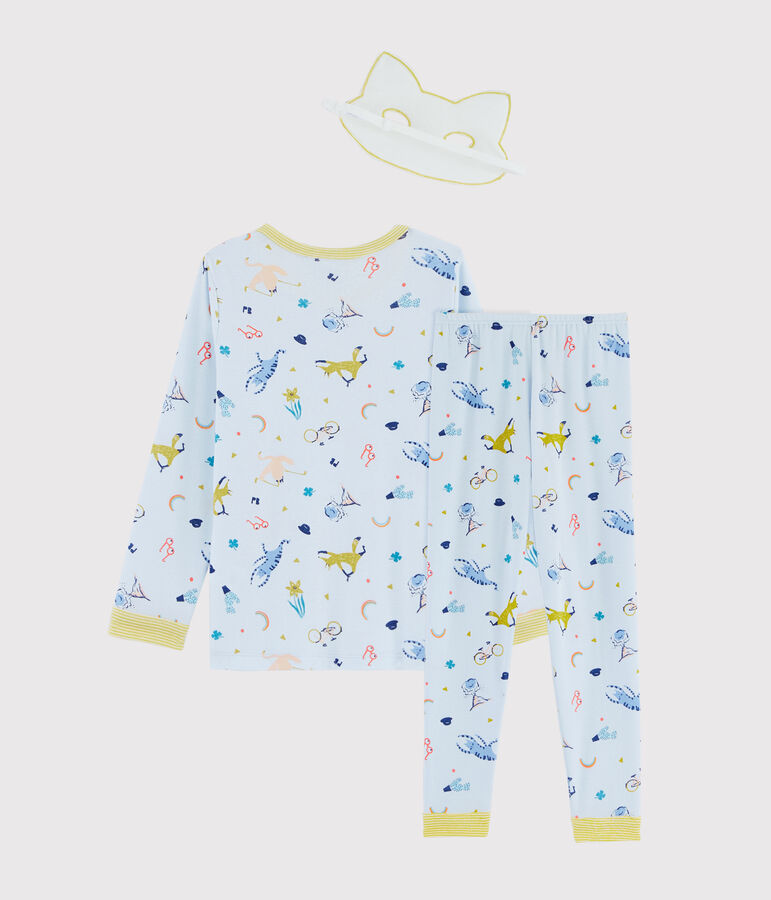 Pyjama d&eacute;guisement renard petit gar&ccedil;on en c&ocirc;te bleu/multicouleur