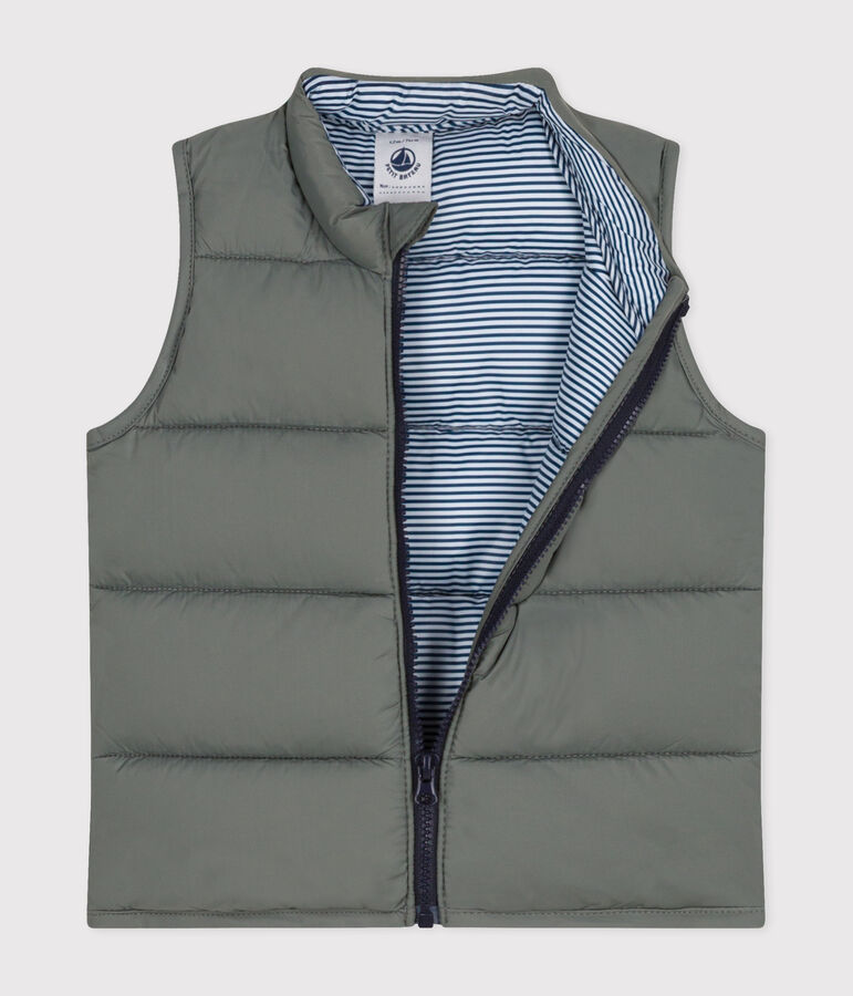 Doudoune sans manches matelass&eacute;e b&eacute;b&eacute; vert