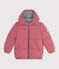 Doudoune enfant unie rose