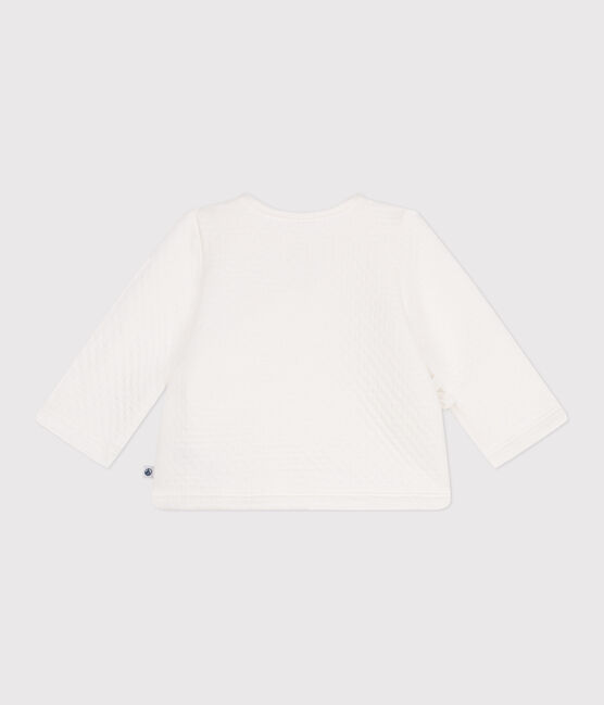 Brassière en tubique matelassé en coton bébé blanc MARSHMALLOW