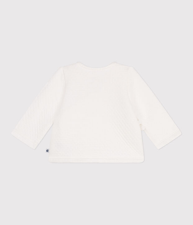 Brassi&egrave;re en tubique matelass&eacute; en coton b&eacute;b&eacute; blanc