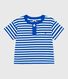 T-shirt bébé en coton à manches courtes rayé