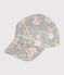 Casquette enfant en serge imprimé fleurs SPRAY/ MULTICO