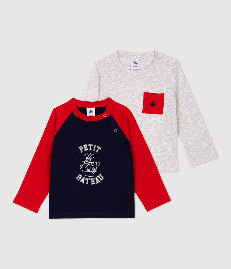 Lot de 2 tshirts coton b&eacute;b&eacute;. variante 1