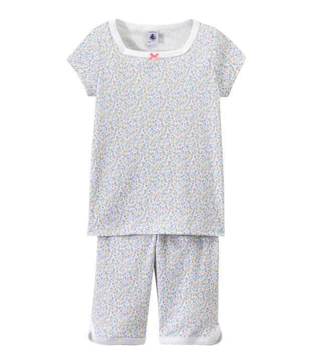 Pyjacourt fille imprim&eacute; blanc/multicouleur