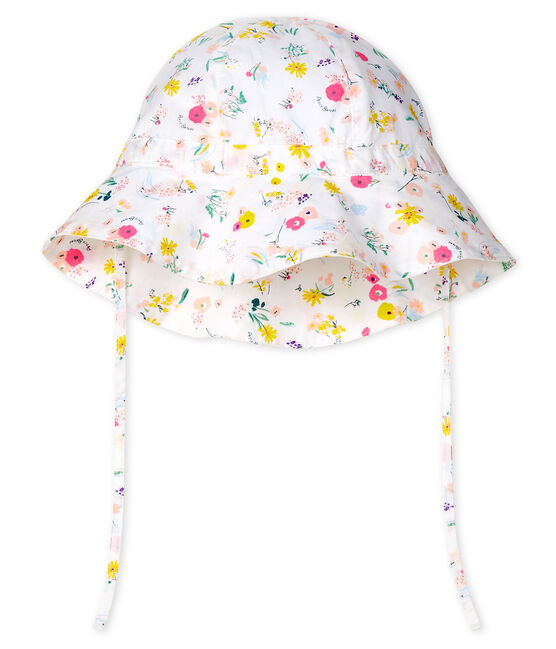 Capeline En Popeline Imprime Fleuri Bebe Fille Variante 1 Petit Bateau