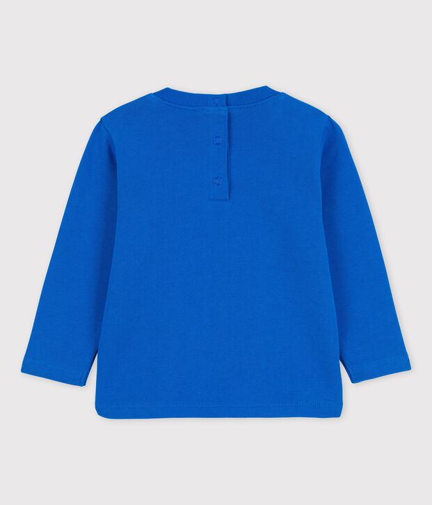 Sweatshirt en molleton b&eacute;b&eacute; bleu