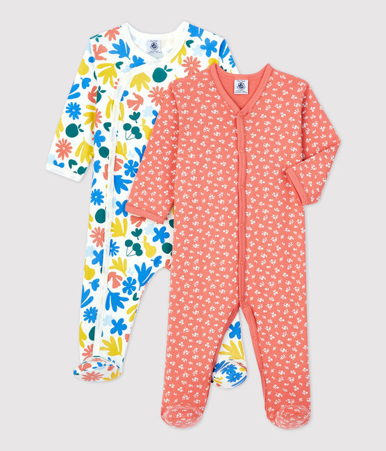 Lot de 2 dors-bien fleuris bébé en coton variante 1