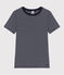 Tee-shirt Femme l'Iconique en coton rayé bleu SMOKING/blanc MARSHMALLOW