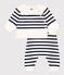 Ensemble 2 pièces bébé rayure marinière en tricot bleu MARSHMALLOW/ SOIR