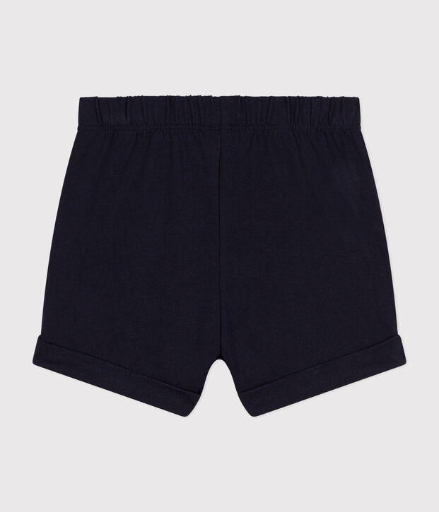 Short en jersey l&eacute;ger b&eacute;b&eacute; bleu marine