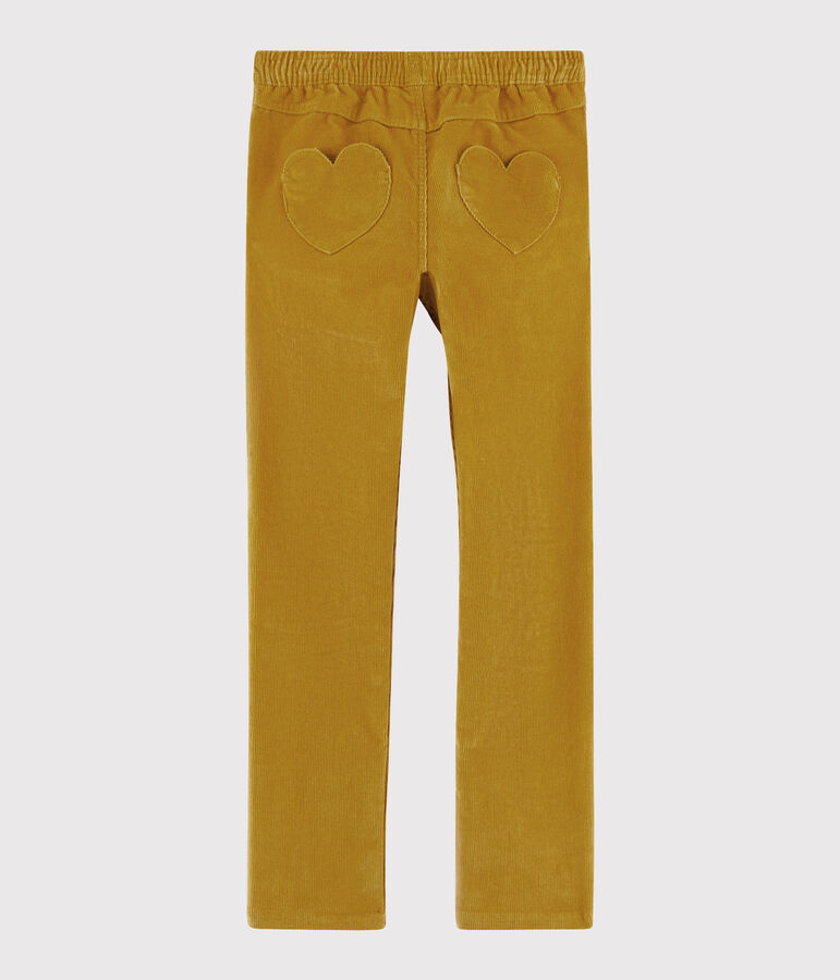 Pantalon velours enfant fille jaune TOPAZE