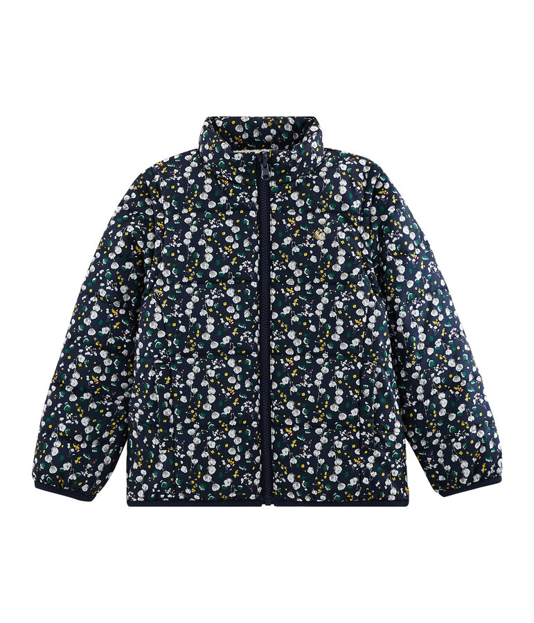 Doudoune 3 en 1 enfant fille bleu/multicouleur