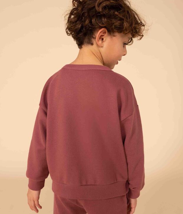 Sweatshirt en molleton enfant marron