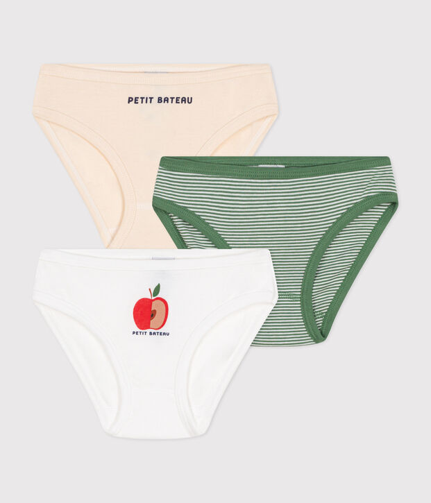 Lot de 3 culottes en coton enfant multicouleur