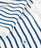 Pyjamas bébé manches longues en coton blanc ECUME/ INCOGNITO