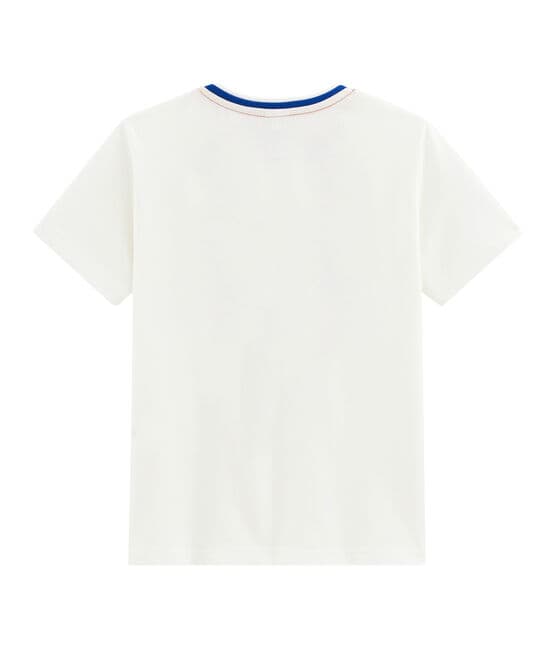Tee-shirt enfant garcon blanc MARSHMALLOW
