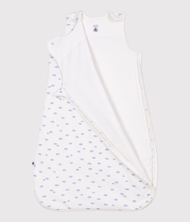 Gigoteuse b&eacute;b&eacute; en coton imprim&eacute; nuage TOG 1,5 blanc/multicouleur