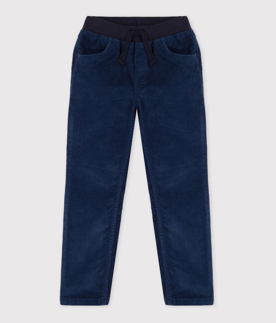 Pantalon droit en velours moyen enfant fille / garçon CREPUSCULE