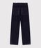 Pantalon enfant en velours bleu marine