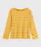 Marinière iconique Femme jaune BOUDOR/blanc MARSHMALLOW