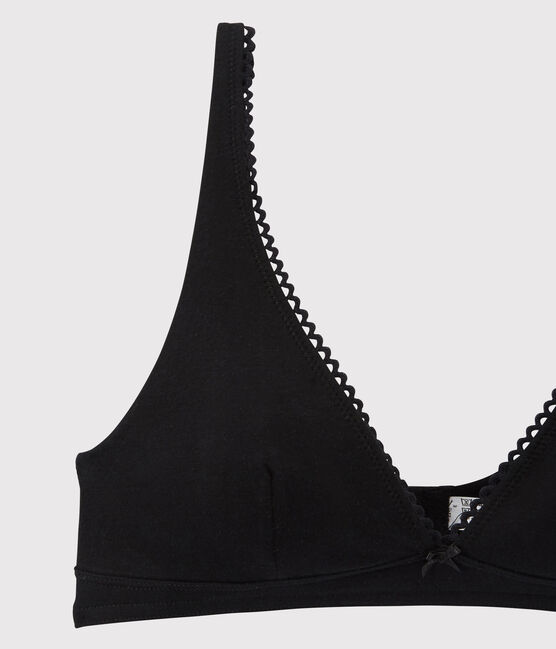 Soutien-gorge en coton stretch Femme noir NOIR