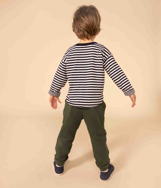 Tee-shirt manches longues en tubique enfant garçon bleu SMOKING/ AVALANCHE