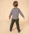 Tee-shirt manches longues en tubique enfant garçon bleu SMOKING/ AVALANCHE