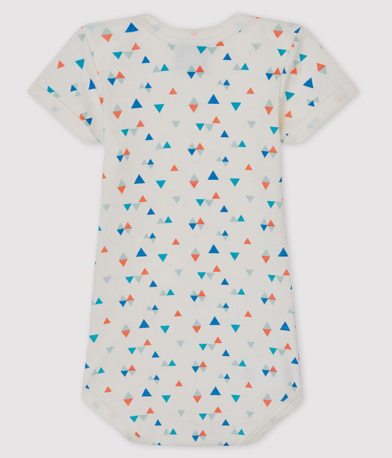 Body manches courtes b&eacute;b&eacute; gar&ccedil;on-fille blanc/multicouleur