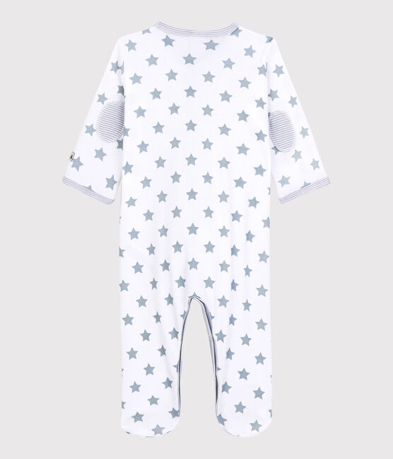 Dors-bien à étoiles grises bébé en coton blanc ECUME/gris MISTIGRI