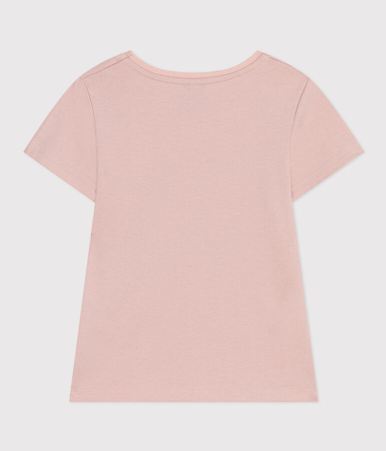 Tee-shirt en jersey l&eacute;ger enfant fille rose SALINE