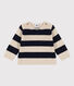 Pull en tricot de laine et coton bébé