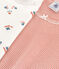 Lot de 2 tee-shirts manches courtes fleur petite fille en coton variante 1