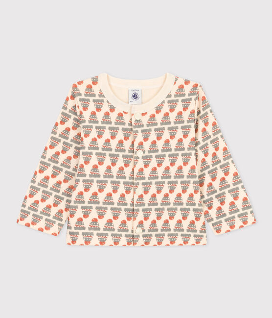 Cardigan en jersey épais imprimé bébé blanc AVALANCHE/ MULTICO