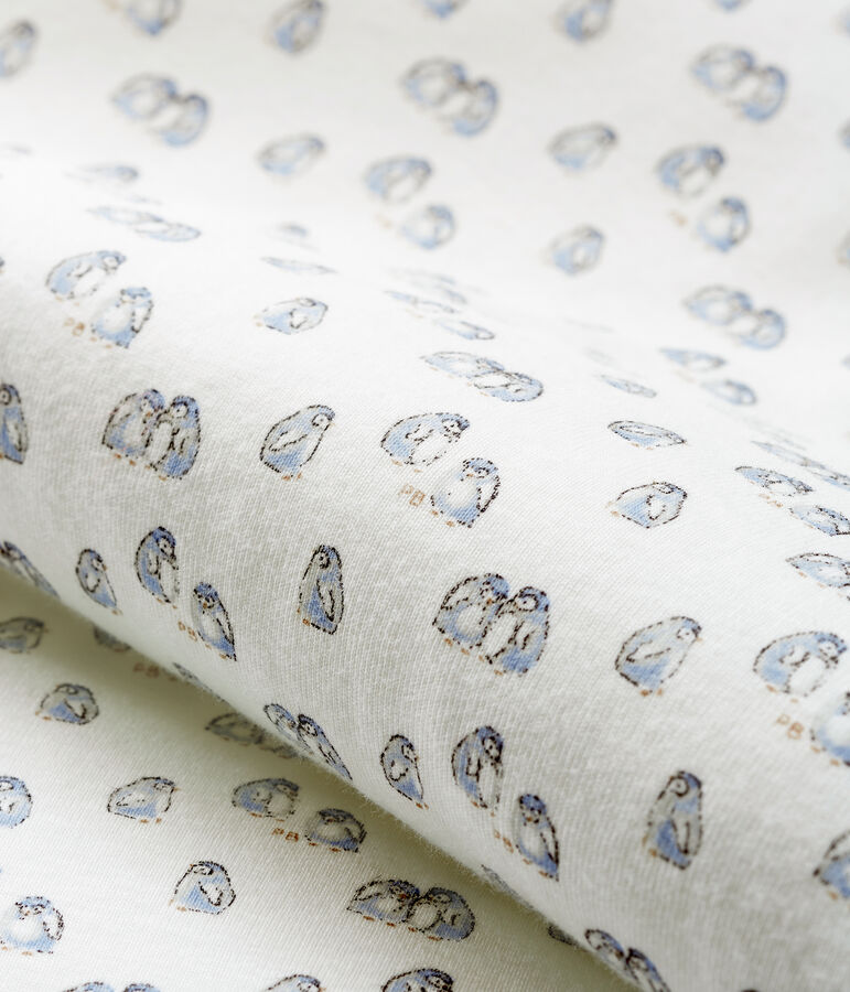 Gigoteuse b&eacute;b&eacute; en velours blanc/gris/multicouleur