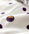 Pantalon en molleton b&eacute;b&eacute; fille blanc/multicouleur