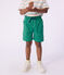 Bermuda short enfant en coton uni vert