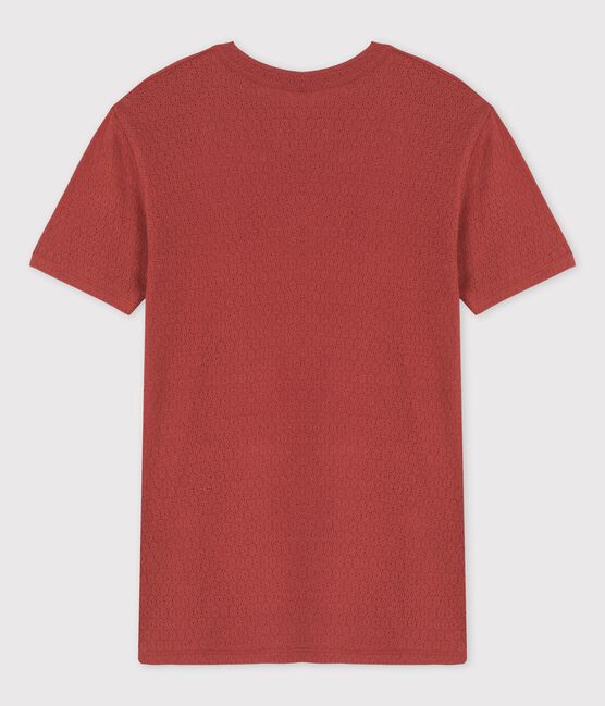 Tee-shirt L'ICONIQUE en coton ajouré Femme marron OMBRIE