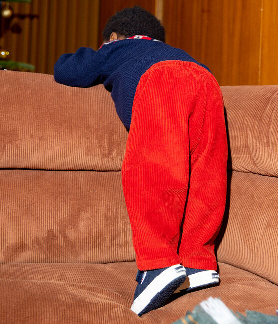 Pantalon bébé en velours grosses côtes STOP