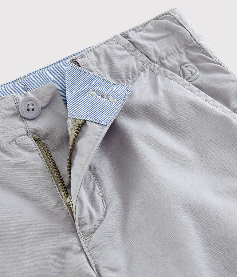 Bermuda en serge enfant gar&ccedil;on gris CONCRETE