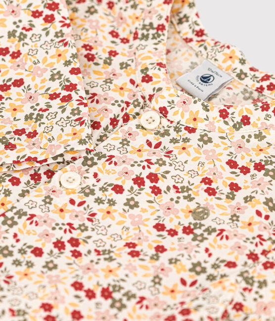 Chemise bébé imprimée en popeline blanc AVALANCHE/ MULTICO