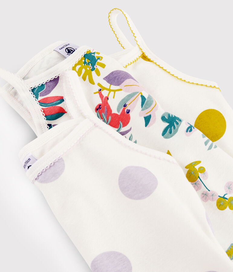 Lot de 3 chemises &agrave; bretelles imprim&eacute; jungle petite fille multicouleur